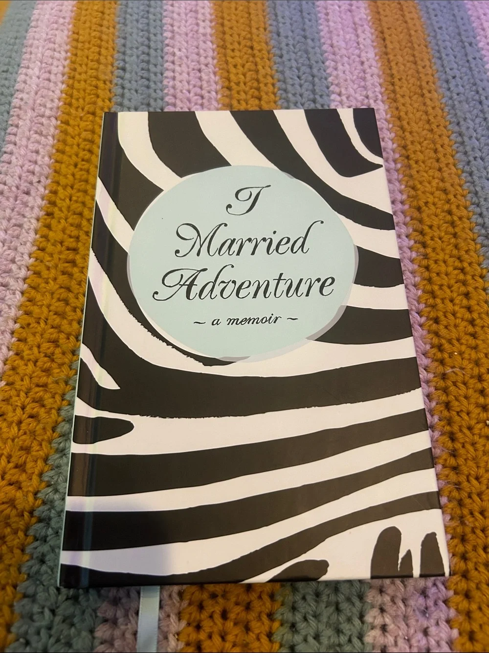 I Married Adventure Memoir Journal - Black & White Zebra Print Kate Spade